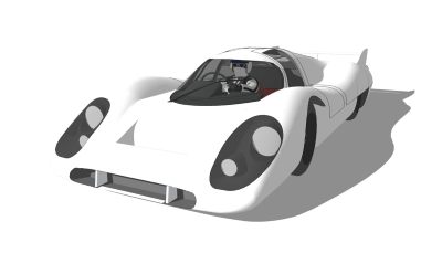 超精细汽车模型 保时捷 Porsche 917 Langheck 3DW3_SU2015